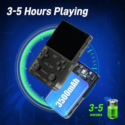 Portable Handheld Game Console Open 3.5 Inch IPS Screen 64GB TF Card Pre-Installed Emulator Ultra Long Battery OTG