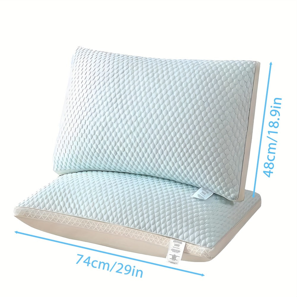 Bed Pillows 2 Pack for All Sleeping Positions, Premium Polyester Fill Pillow Set for Side Back Stomach Sleepers