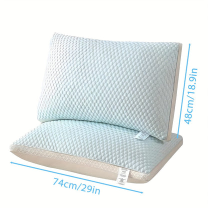 Bed Pillows 2 Pack for All Sleeping Positions, Premium Polyester Fill Pillow Set for Side Back Stomach Sleepers