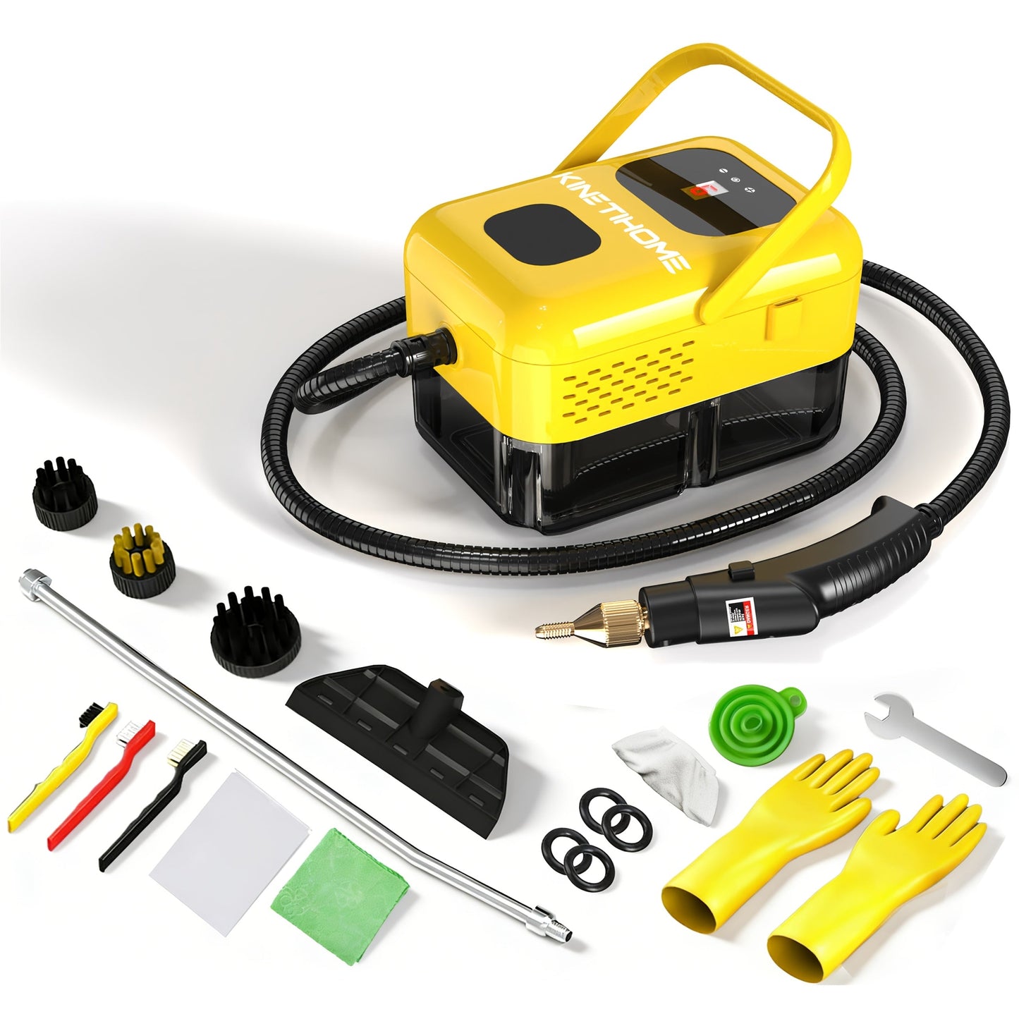 Steam Cleaner Handheld High Pressure Portable, Deep Clean for Kitchen Grease Range Hood Sofa Tile Grout Car AC Washing Machine
