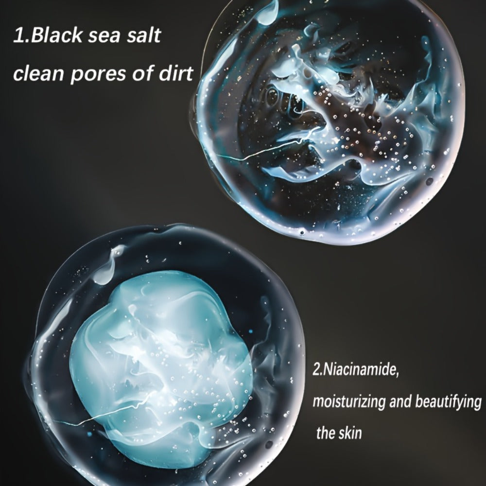 Face Mask, Black Sea Salt Bubble Single-Use Sachets, 5g Each with 12, 24 or 36-Packet Box Options