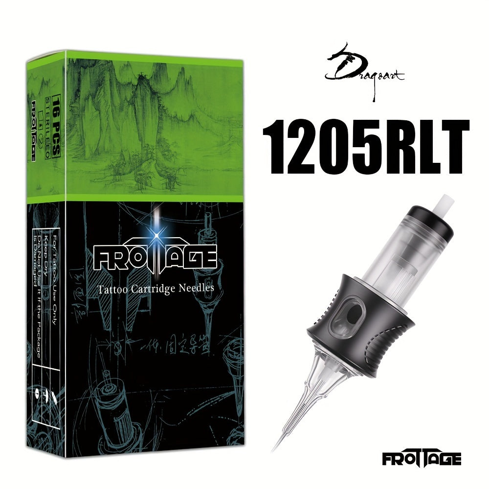 Tattoo Cartridge Needles with Frotage Label, 26 Retained RL RLT RS CM and M1 Cartridge Size Options