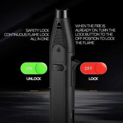 Windproof Torch Lighter 5 Pack Outdoor Butane Gas Lighter Set 1300 1800 Degree Blue Flame for Grilling, Camping and Outdoor Meals