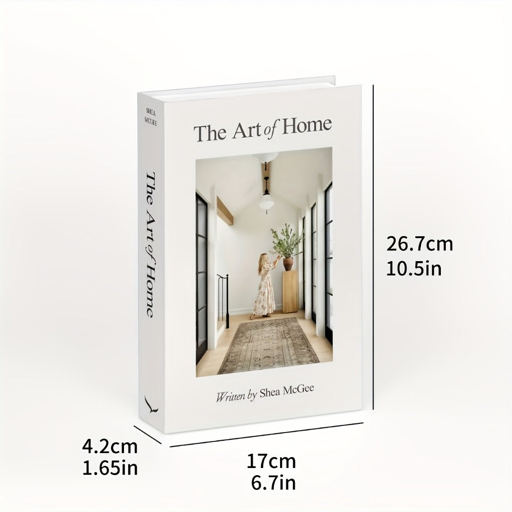 Decorative Books Set of 3 for Home Decor, Faux Coffee Table Books with Gold Text – Life, The Art of Home & Design Choices