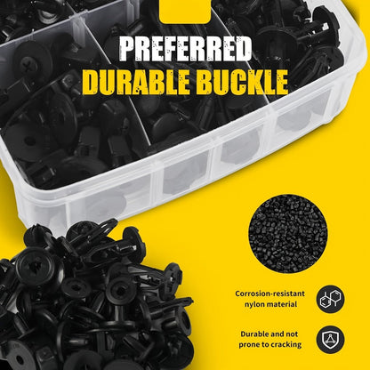 Automotive Push Retainer Clip Kit with 115, 635, 640 or 1290-Piece Options and Pictured Removal Tools