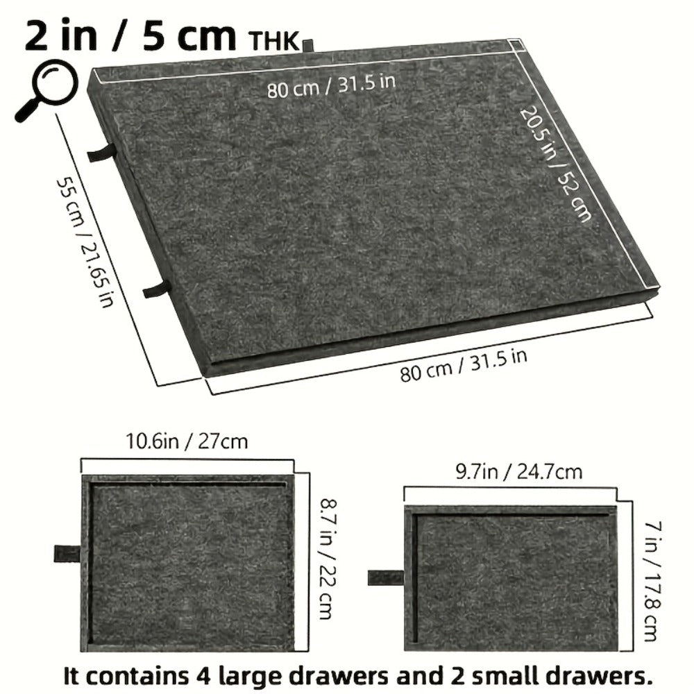 Jigsaw Puzzle Board for Adults 1000 Pieces, 2-in-1 Tilting Stand & Lid, 6 Sorting Drawers, Ultralight Portable Puzzle Table