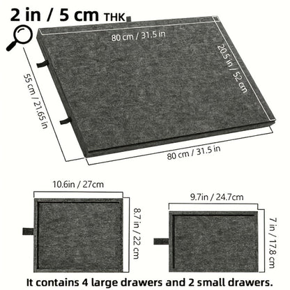Jigsaw Puzzle Board for Adults 1000 Pieces, 2-in-1 Tilting Stand & Lid, 6 Sorting Drawers, Ultralight Portable Puzzle Table