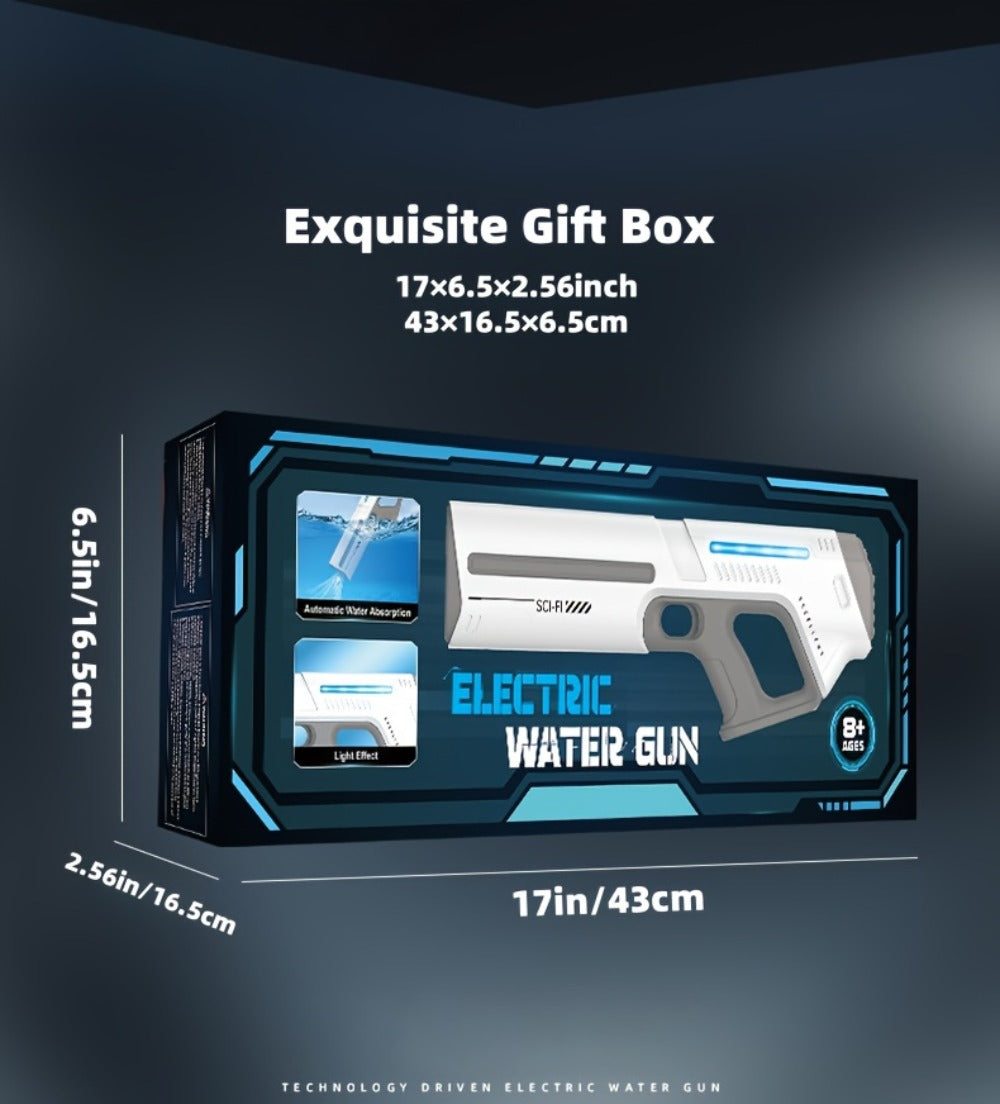 Electric Pulse-Light Water Blaster Bundle with Hard Case, Pictured Goggles and Three Color Choices