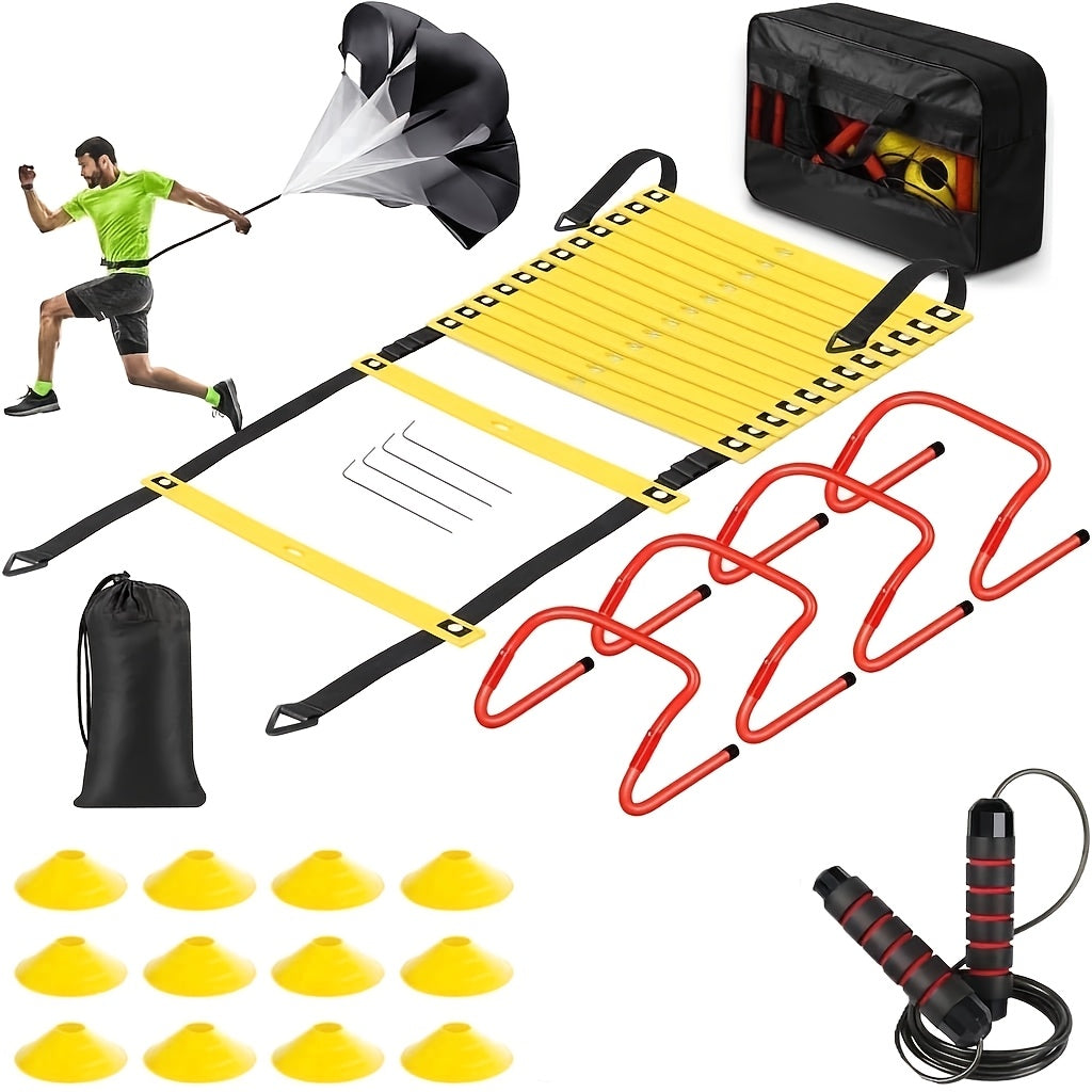 Agility Ladder Training Set – Speed & Footwork Drills with Carry Bag
