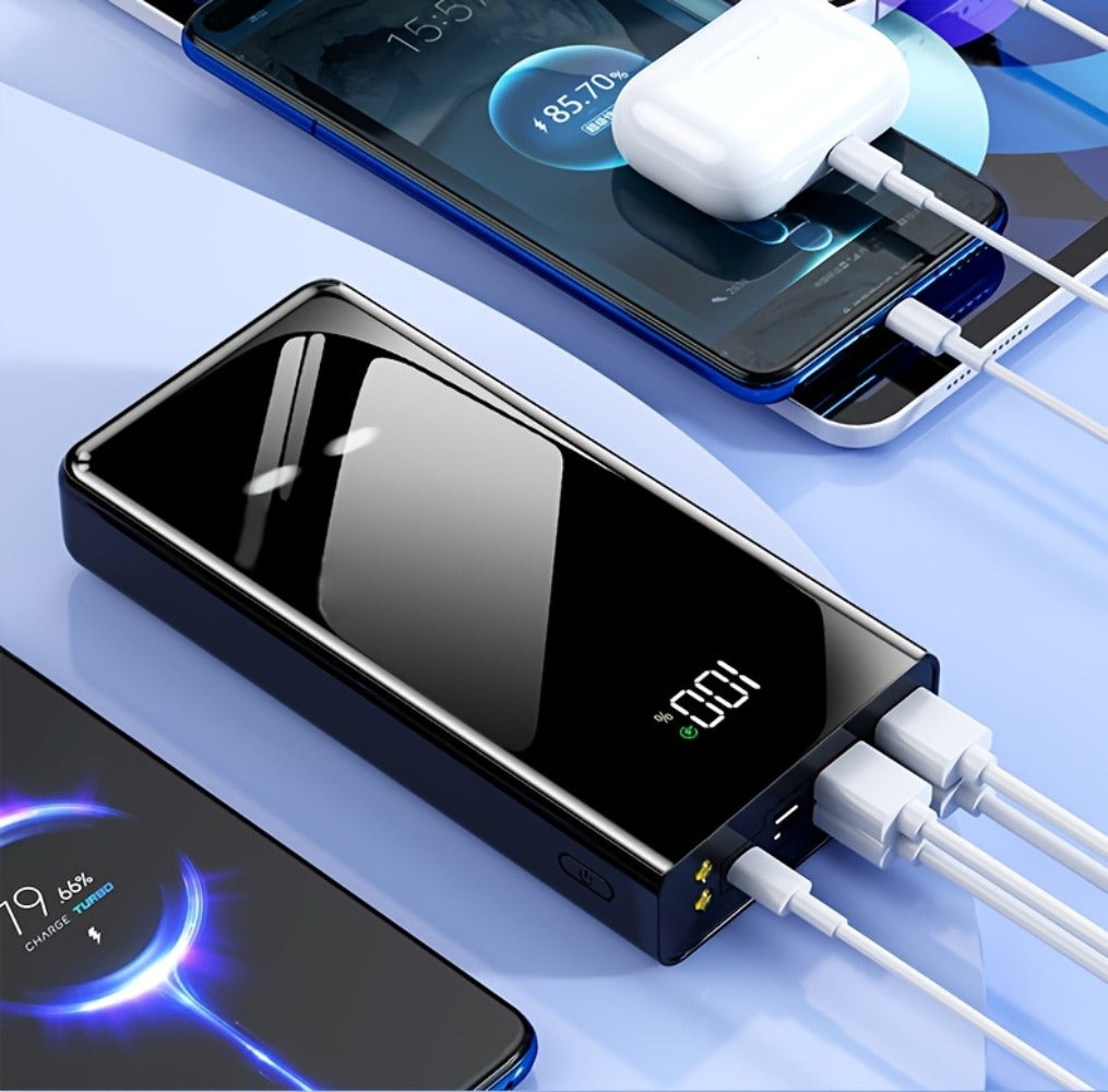 50000mAh High Power Bank Portable Charger LED Display USB-C Micro USB Fast Charging Multi-Port for an Everyday Personal Care Routine