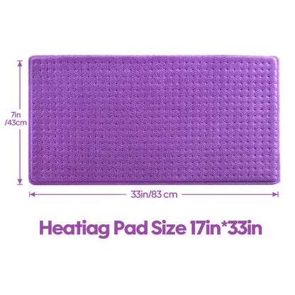Heating Pad for Back & Neck Pain, Ultra Flannel, Fast Heating, Dry & Moist Heat, Auto Shut-Off