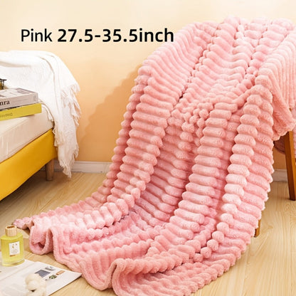 500gsm Heavy Plush Blanket, Ultra Thick Fluffy Blanket for Bed, Sofa & Travel, Baby to Double Size