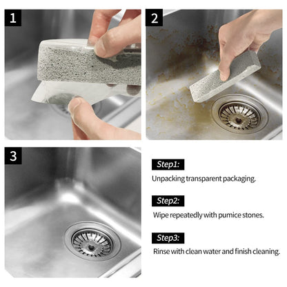 36 Pack Pumice Stones Toilet Bowl Cleaner Stick – Heavy-Duty Scouring Pad for Bathtub, Kitchen Sink, Grill & Household Cleaning