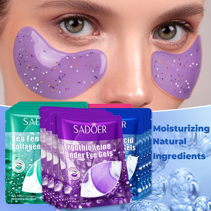 Lip & Under Eye Mask Travel Set 62 Pieces – Moisturizing Non-Greasy Lip Mask & Eye Patch Kit, Hydrating Autumn Winter Skincare for Dry Skin