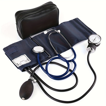 Blood Pressure Monitor Manual Aneroid Kit, Upper-Arm Cuff with Dial Gauge, Stethoscope and Carrying Case