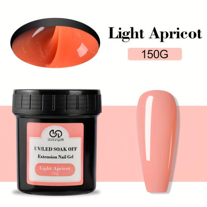 Builder Gel for Nail Extensions 150g Apex Strengthening Kit 13 Shades Clear White Pink Nude Milky Jelly Salmon UV LED Cure Professional