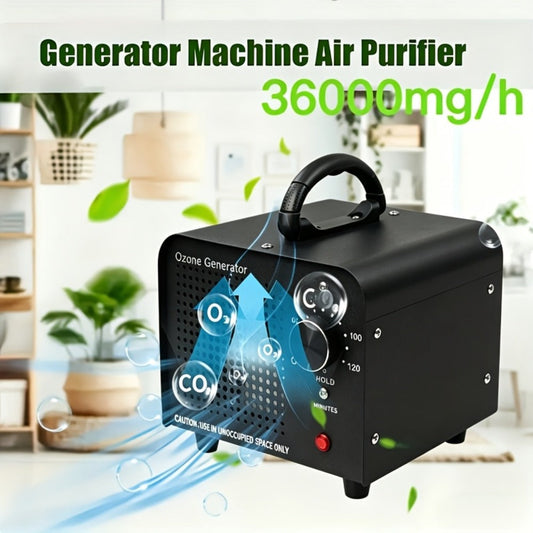Ozone Generator Commercial 36000mg/h, O3 Air Purifier Deodorizer Ionizer with Timer & Humidity Display