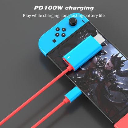 USB C to HDMI Cable 4K 30Hz for Nintendo Switch OLED – PD 100W Charging Portable USB-C HDTV Adapter for Laptop Tablet Phone MacBook
