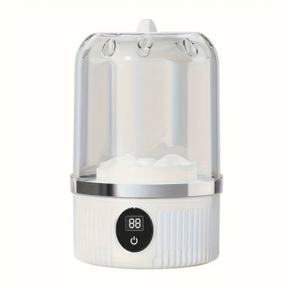 Portable Mini Washing Cup One-Button Start 2 Modes Impeller Hand-Wash Simulation Space-Saving for Entryways, Bedrooms and Living Spaces