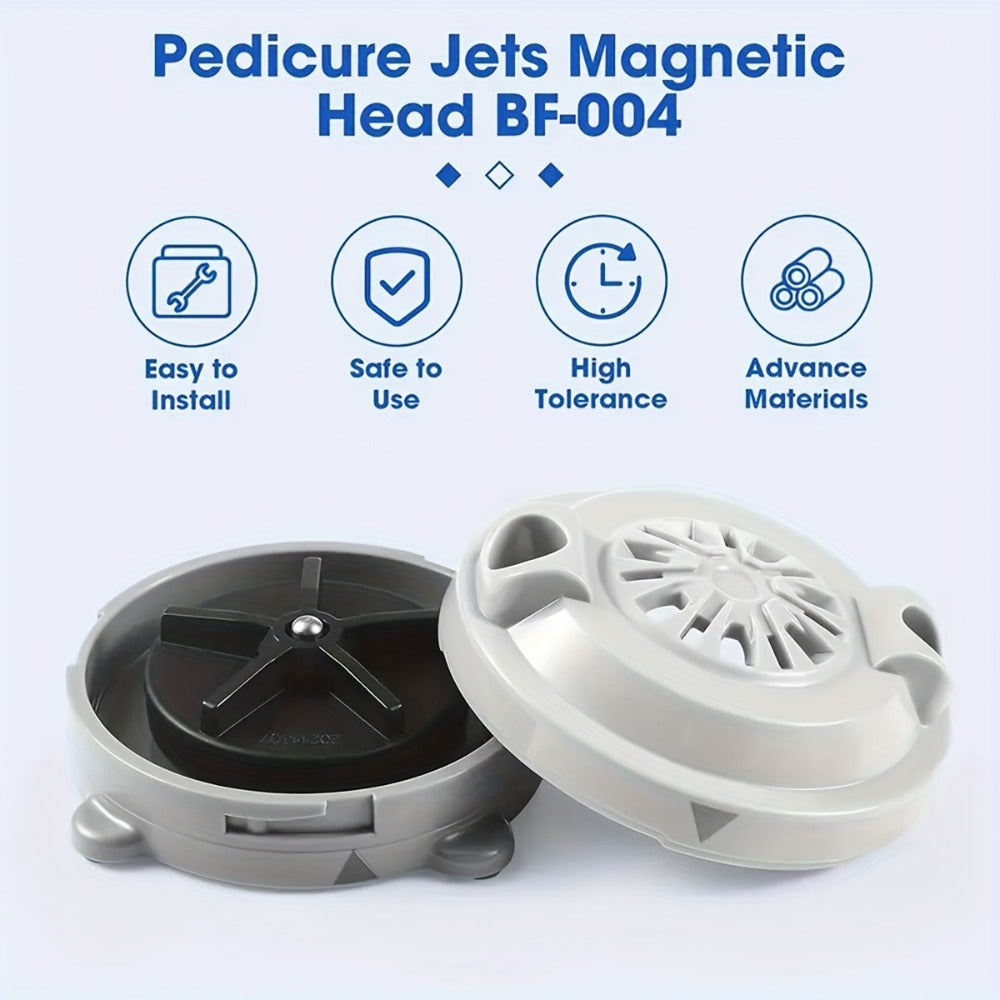 Magnetic Pipeless Jet Head Motor Replacement for Pedicure Spa Chair, Rotating Jet with Propeller & Cap