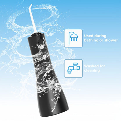 Water Flosser SEJOY Cordless Oral Irrigator with 300ml Tank, Five Modes, Five Nozzles, 1800mAh Battery and USB Charging