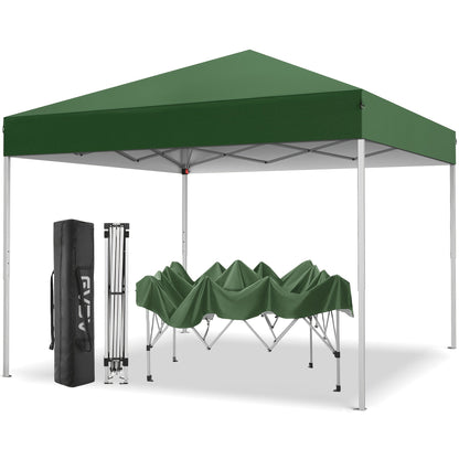 Straight-Leg 10x10ft Pop-Up Canopy Tent with 420D Oxford Top, Three Heights and Eight Colors