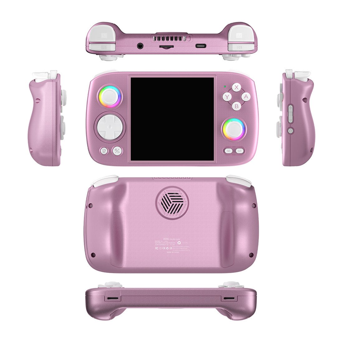 Handheld Game Console Anbernic RG Cube with 3.95-Inch IPS OCA Full-Lamination, 720x720 (Square), Multi-Touch, 128GB game-card bundle