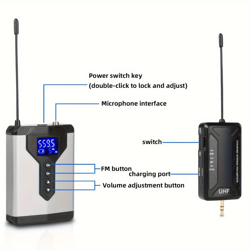 Audio Mixer, Rechargeable, Wireless, DEPUSHENG, Lavalier for Live Sound detail image - detail view 14