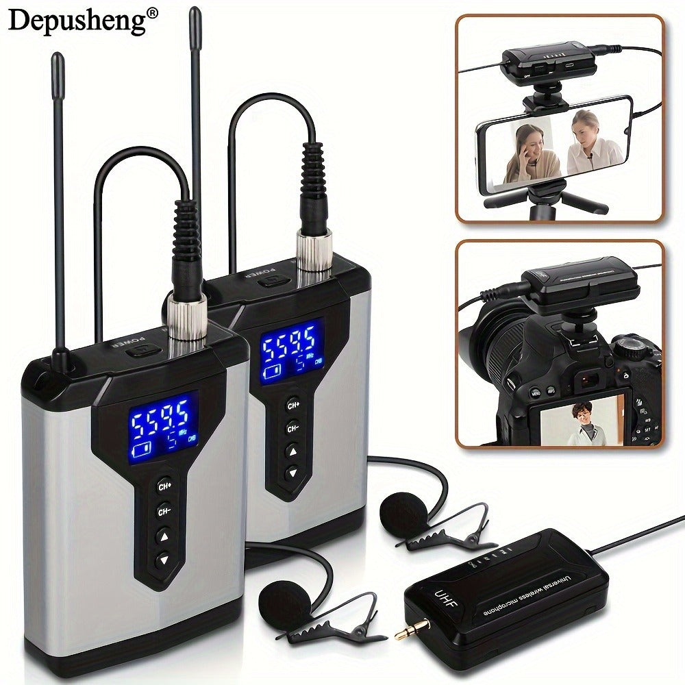 Audio Mixer, Rechargeable, Wireless, DEPUSHENG, Lavalier for Live Sound detail image - detail view 6