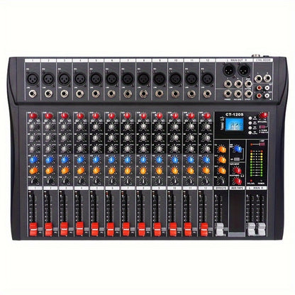 Audio Mixer, USB, Professional, 12-Channel, Controller for Live Sound detail image - detail view 5
