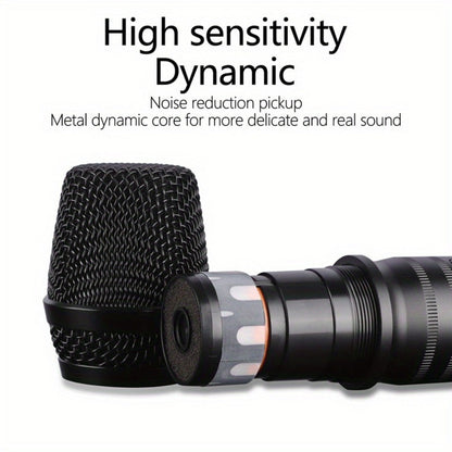 Audio Mixer, Wireless, USB, High-Quality, 4-Channel, UHF for Live Sound detail image - detail view 12
