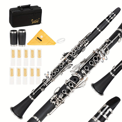 B-Flat Clarinet shown in the Black option