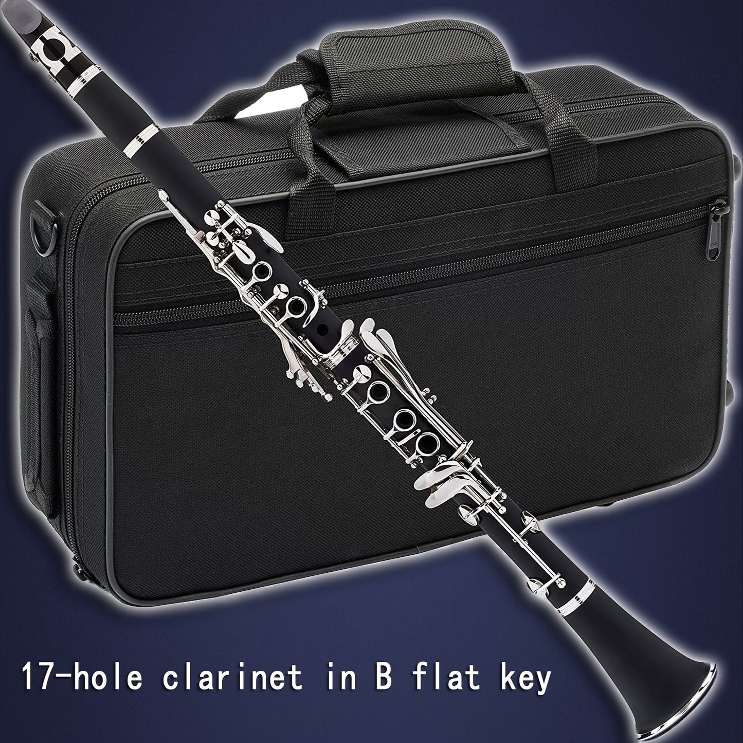B-Flat Clarinet shown in the 17-key B flat option