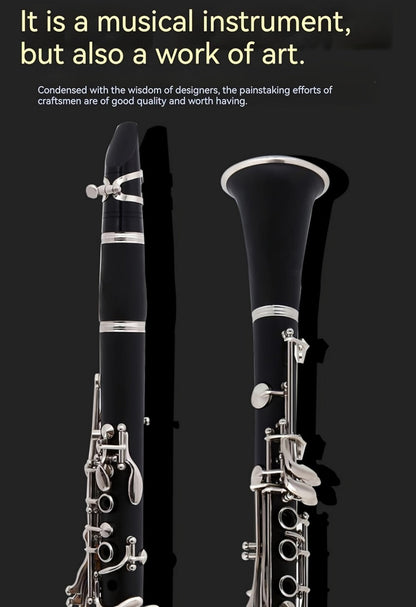 B-Flat Clarinet, HOGSN, 17-Key, Black for Lessons and Practice detail image - detail view 11