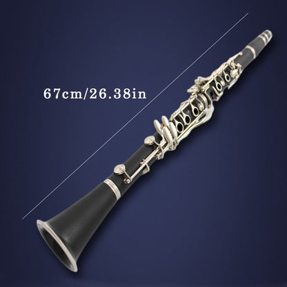B-Flat Clarinet, HOGSN, 17-Key, Black for Lessons and Practice detail image - detail view 4