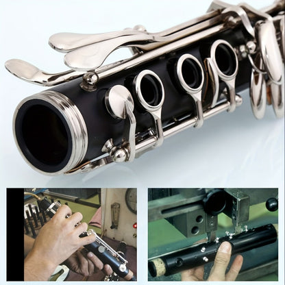 B-Flat Clarinet, HOGSN, 17-Key, Black for Lessons and Practice detail image - detail view 6