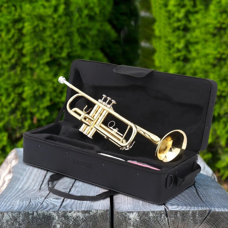 B-Flat Trumpet shown in the Golden option