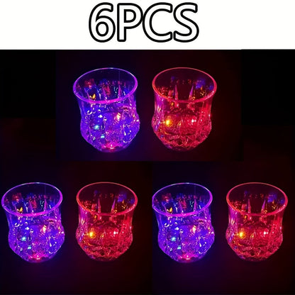 LED Light-Up Cups Glow in the Dark, Pineapple Induction Party Cups for Birthday Christmas Disco Valentine's Day (6.76oz)