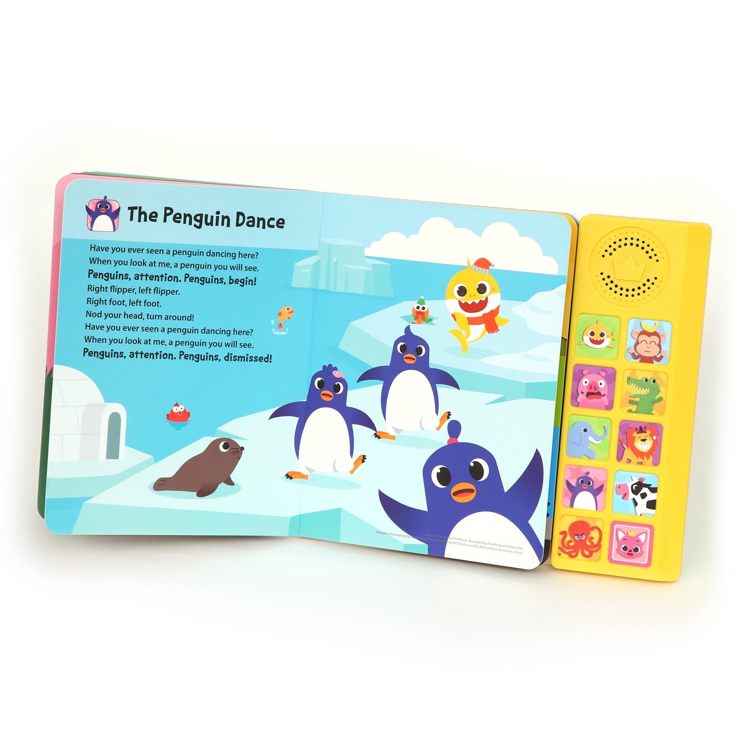 Baby Shark Sound Book for Toddlers, Pinkfong 10-Button Interactive Animal Songs Sing-Along Nursery Rhymes Learning Book Kids Ages 1-3