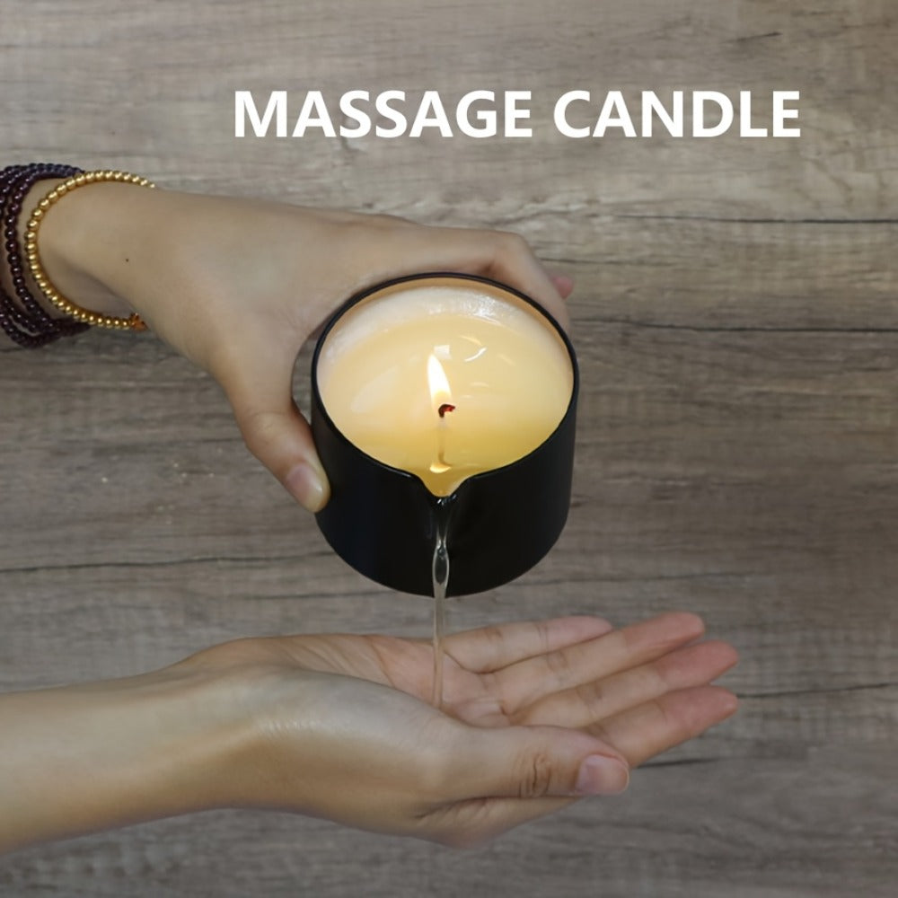 Luxury Soy Wax Candle 2-in-1 Massage Body Oil Essential Oil 20+ Scents 1pc 2pcs 6pcs Warm Moisturizing Lotion Spa Nail Salon Wedding