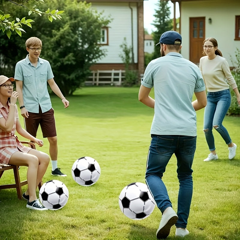 Bulk Inflatable Soccer Balls 16 Inch Colorful Outdoor Footballs Set with the Listed Color, Size or Set Options for Everyday Use