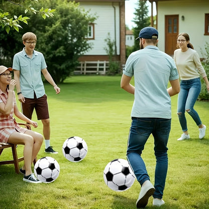 Bulk Inflatable Soccer Balls 16 Inch Colorful Outdoor Footballs Set with the Listed Color, Size or Set Options for Everyday Use