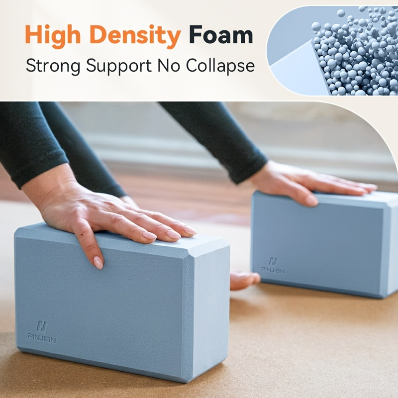 Foam Yoga Mat Set 2-Pack – EVA High-Density Non-Slip Mats for Pilates, Stretching, Meditation & Home Fitness Workouts