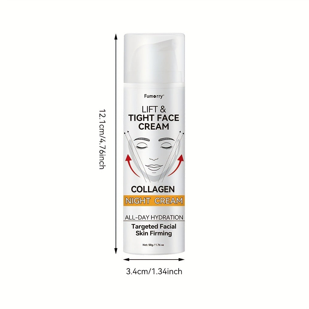 Snail Mucin Collagen Night Cream Firming Lifting Tightening Hydrating Moisturizing Anti-Aging Face Cream Soft Elastic Skin All Skin Types