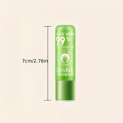 pH Color Changing Lipstick Aloe Squalane, Magic Green to Pink Formula, Glossy Lip Color, Personalized Shade Reactive Tint