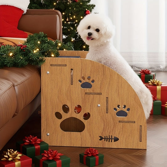 Dog Stairs for Bed & Couch Non-Slip – 3 to 5 Step Pet Steps with Safety Rails, Ramp Design for Small Medium Dogs, Cats & Senior Pets