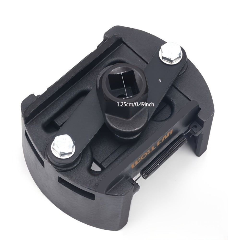 Adjustable Oil Filter Wrench – U-Shape Double Jaw Reversible Design, Hex Socket & Knob Control, Heavy-Duty Metal