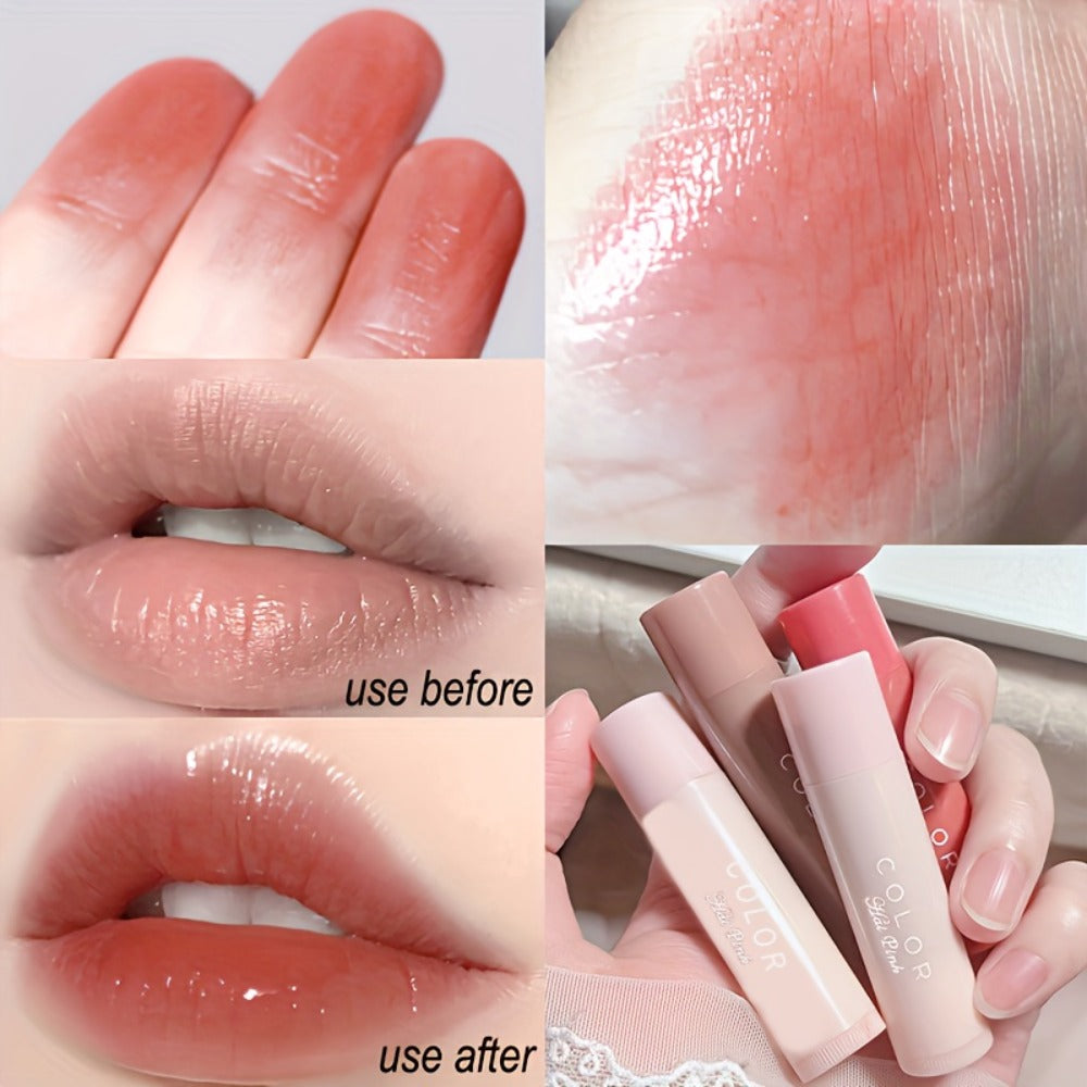 Glossy Lipstick Set 3 Pack for Women, Nourishing Formula, Lip Liner Effect, Buildable Color All Skin Tones