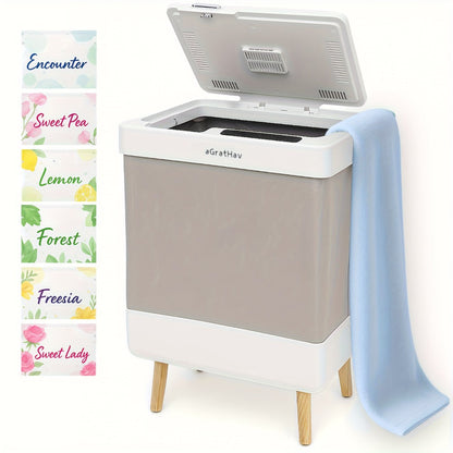 Electric Towel Warmer 35L Large Capacity Foldable Blanket Warmer with Timer & Drying Mode, Fast Heating