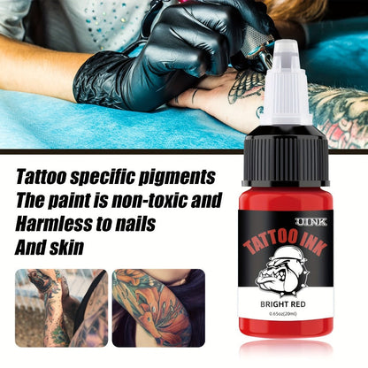Tattoo Ink Set Professional 7 & 18 Colors 20ml Large Bottle Tattoo Cartridge Ink Kit for Temporary Body Art, Festivals and Costumes